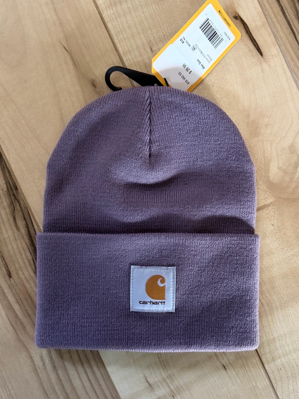 Purple Carhartt acrylic toque/beanie NWT